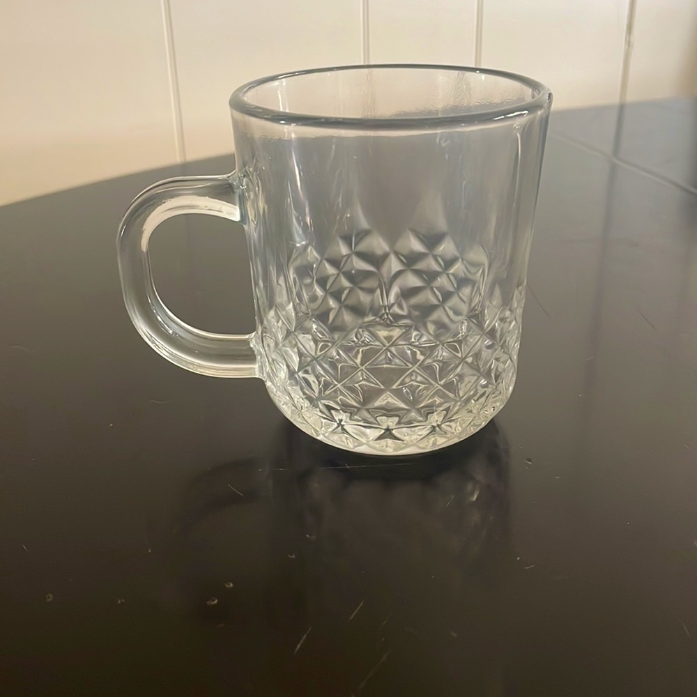 6 Count Small Glass Mugs